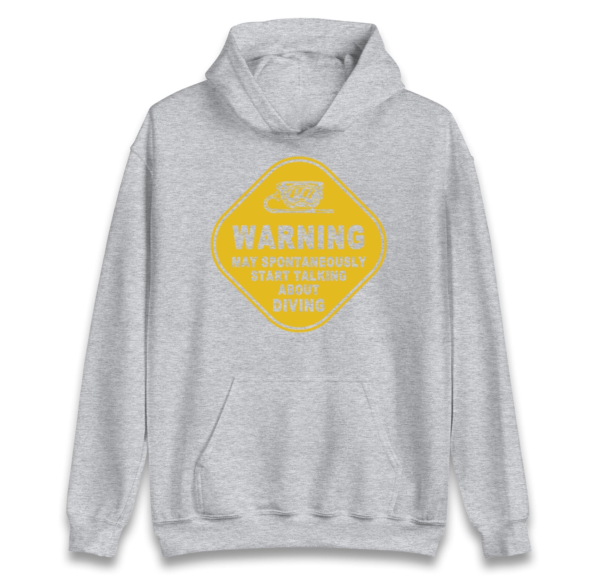 warning diving hoodie