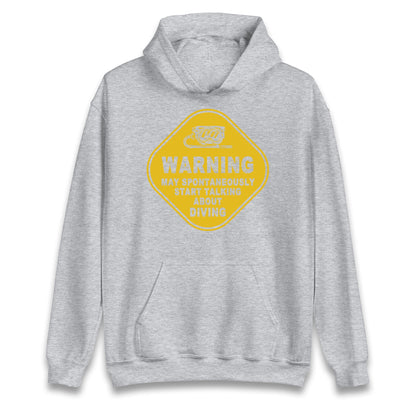warning diving hoodie