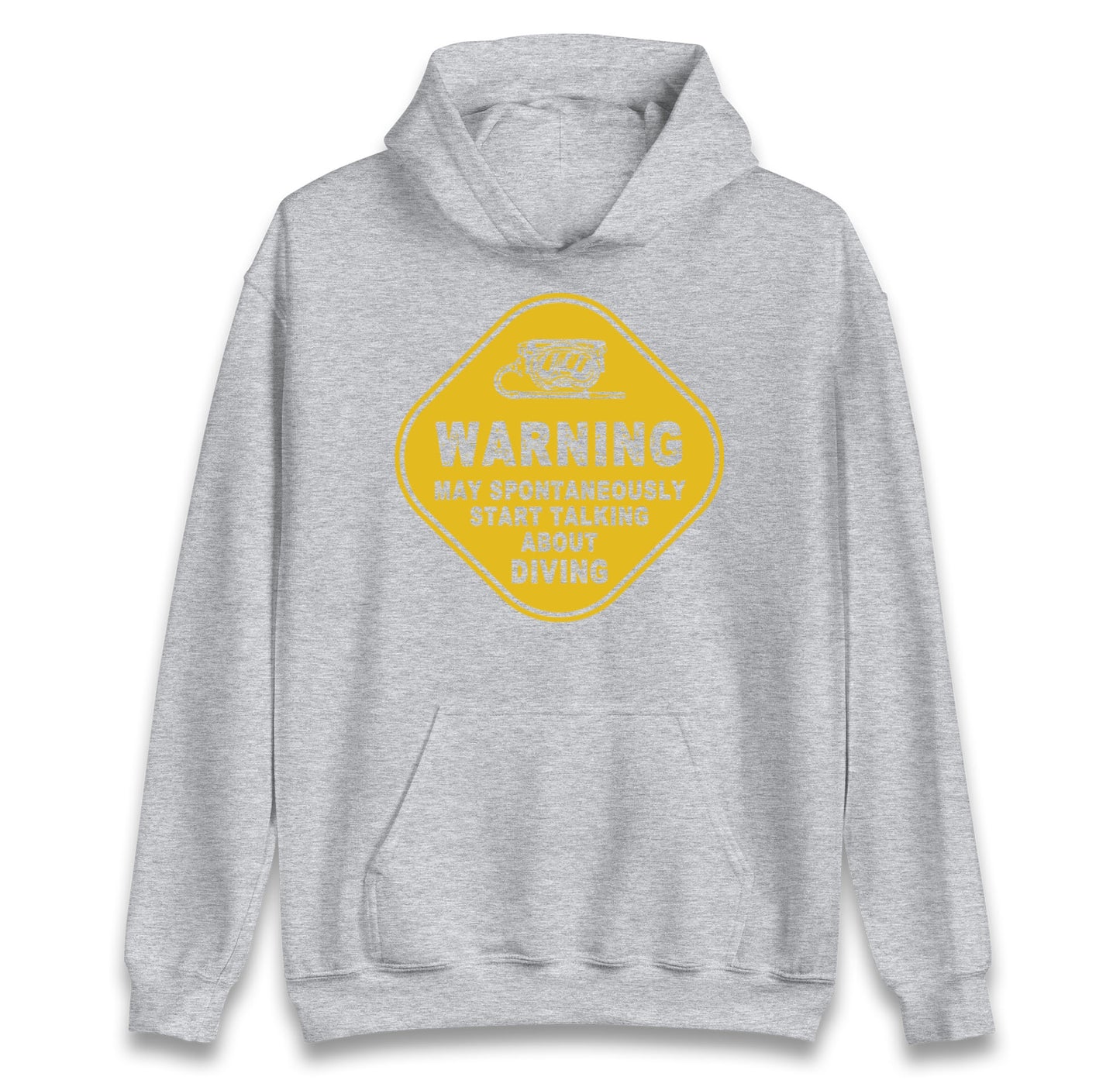 warning diving hoodie