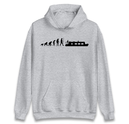 Human Evolution Canal boat hoodie