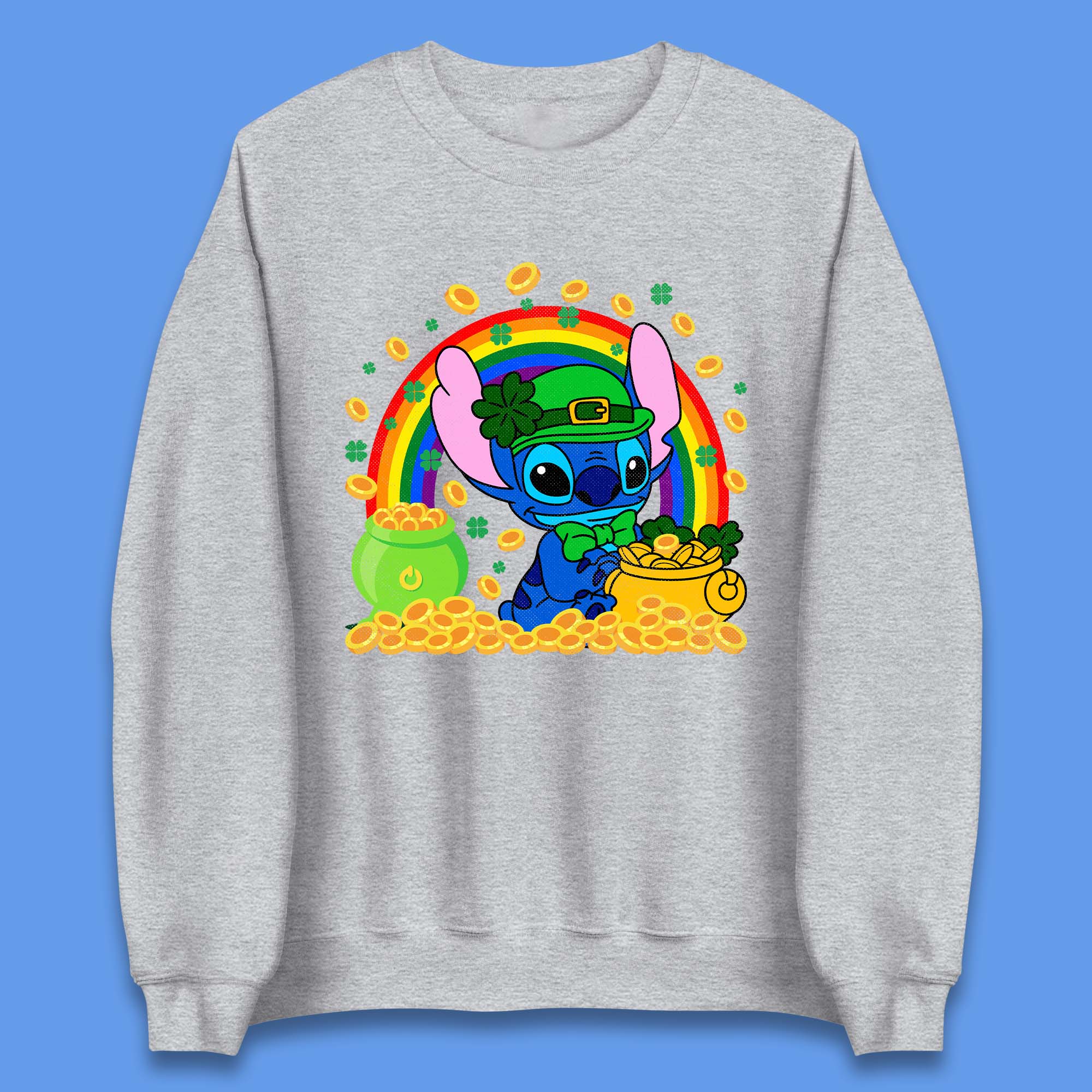 Disney Stitch St Patrick's Day Unisex Sweatshirt