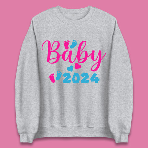 Baby 2024 Pregnancy Announcement Unisex Sweatshirt