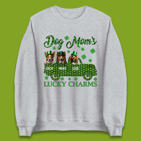 Personalised Dog Mom's Lucky Charms Unisex Sweatshirt