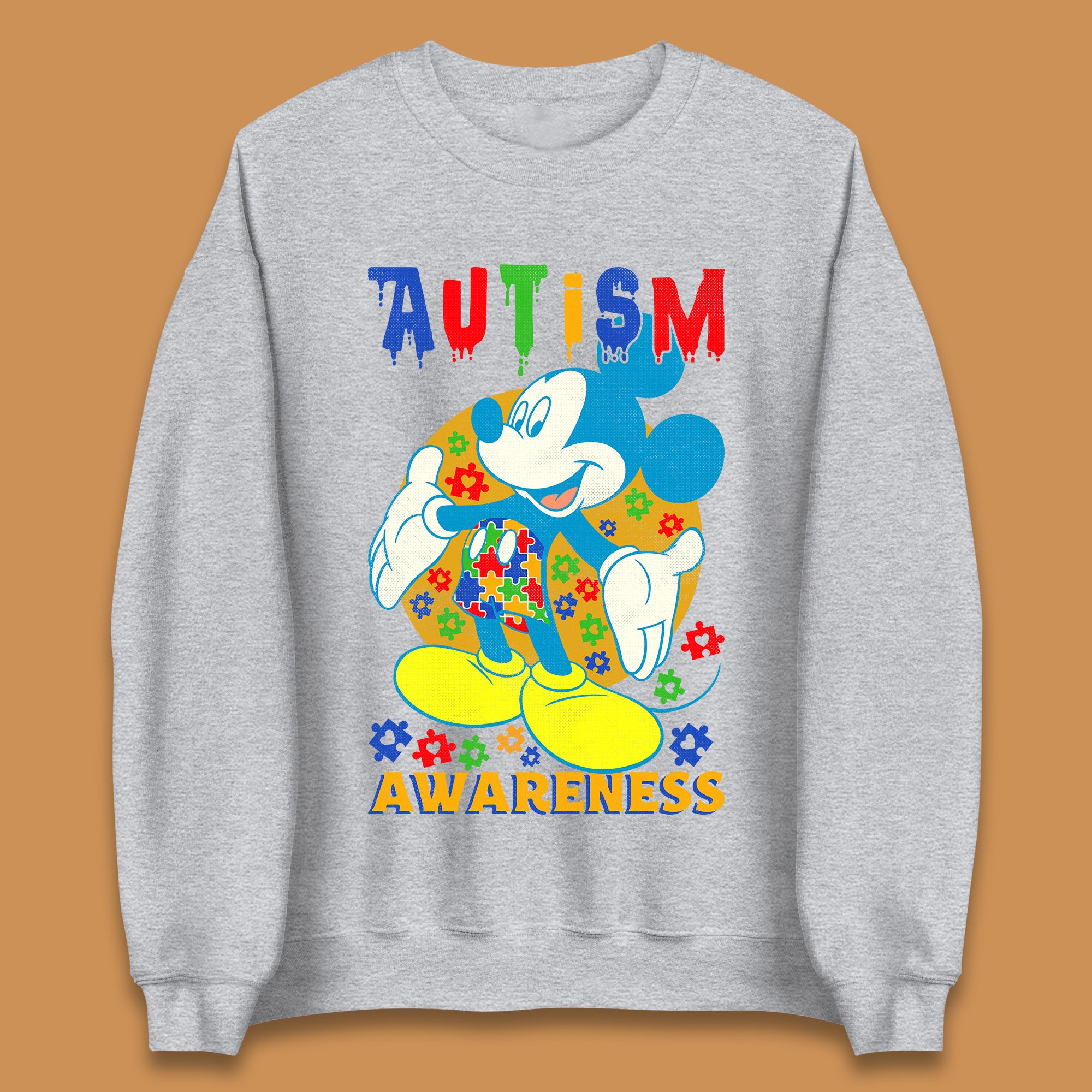 Autism Awareness Mickey Mouse Unisex Sweatshirt
