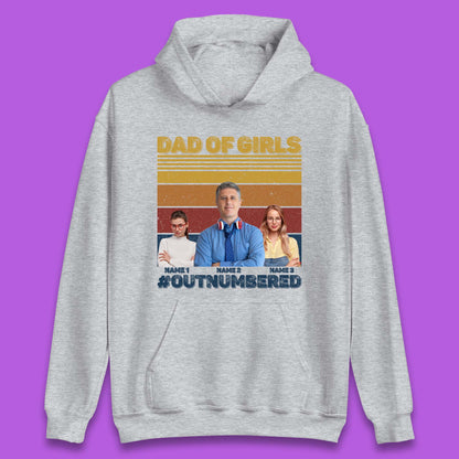Personalised Dad Of Girls Unisex Hoodie