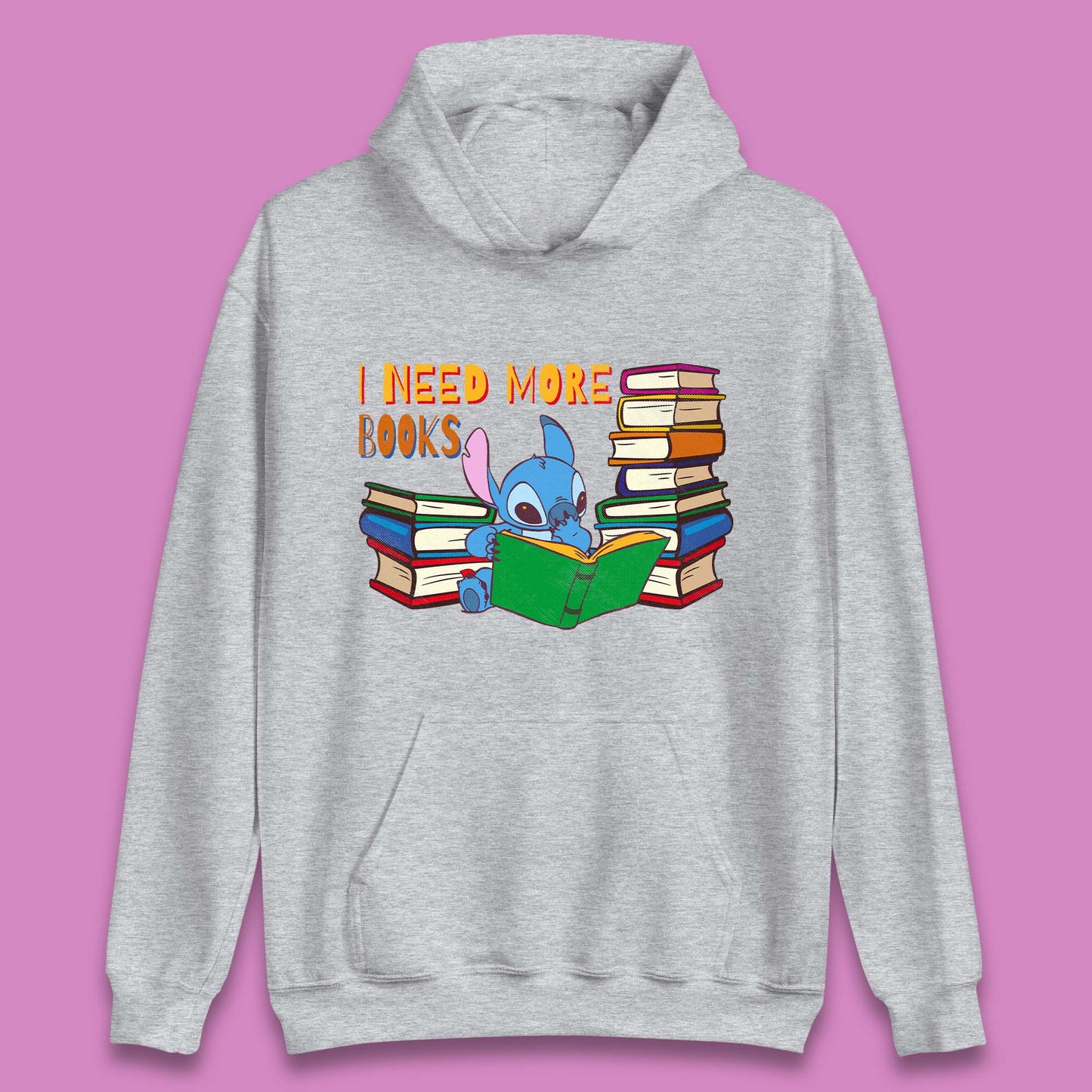 Stitch Reading A Book Unisex Hoodie
