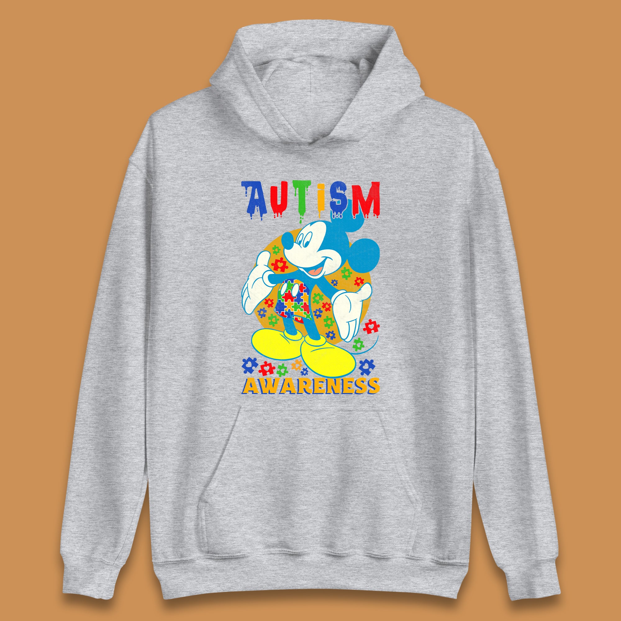 Autism Awareness Mickey Mouse Unisex Hoodie