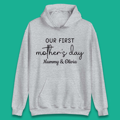 Personalised Our First Mother's Day Unisex Hoodie
