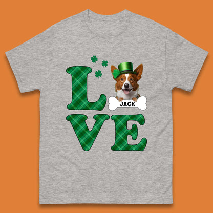 Personalised Love St. Patrick's Dog Mens T-Shirt