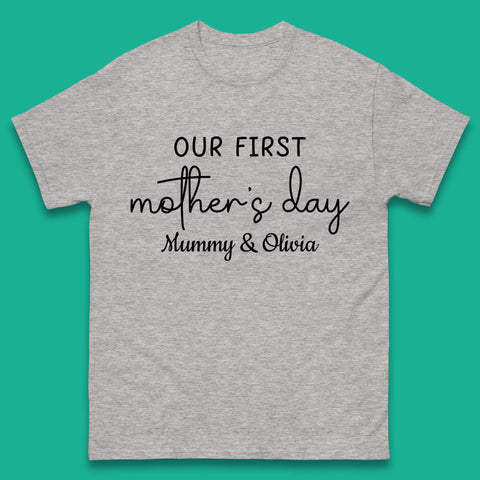 Personalised Our First Mother's Day Mens T-Shirt