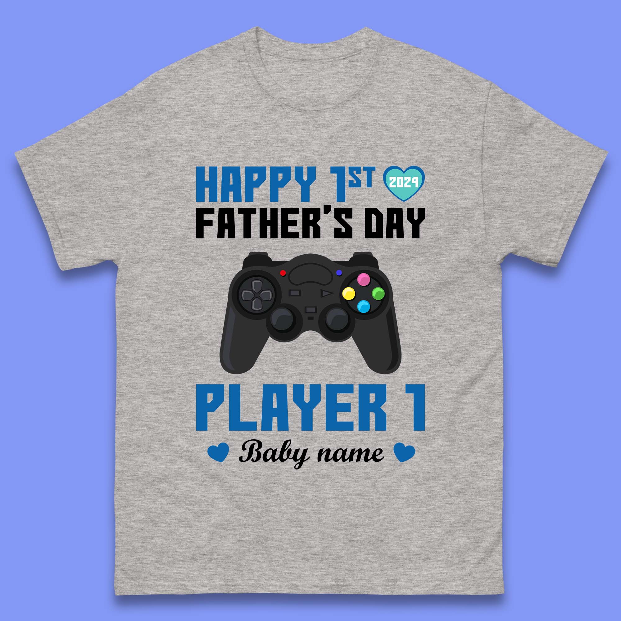 Personalised Happy First Father's Day Mens T-Shirt