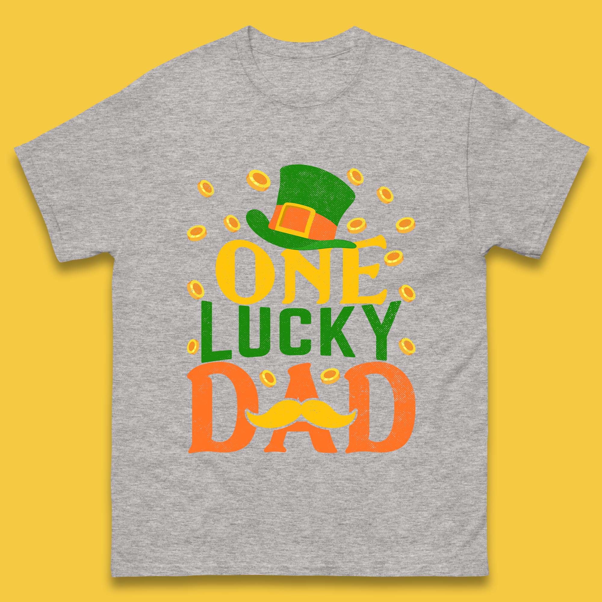 One Lucky Dad Patrick's Day Mens T-Shirt