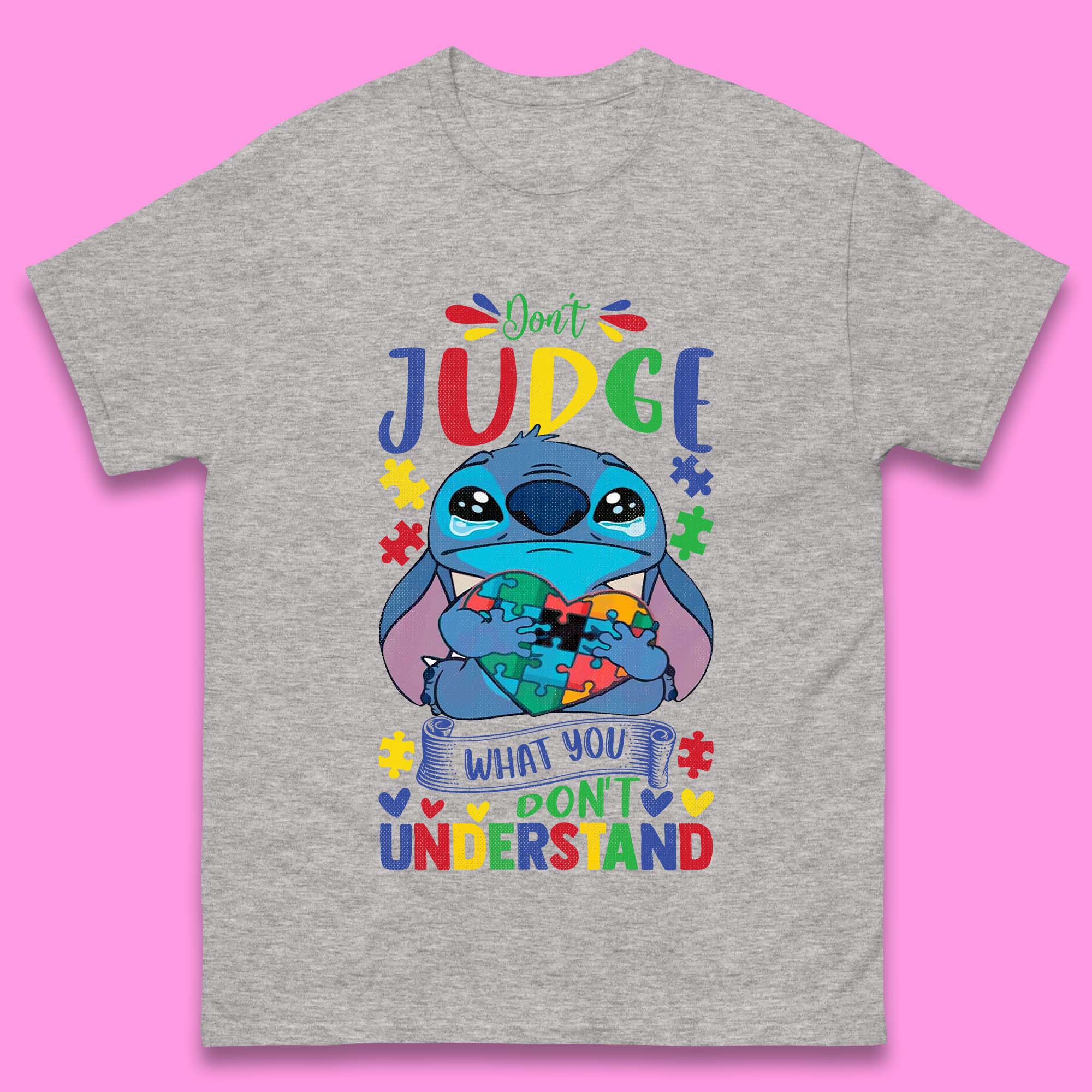 Autism Disney Stitch Mens T-Shirt