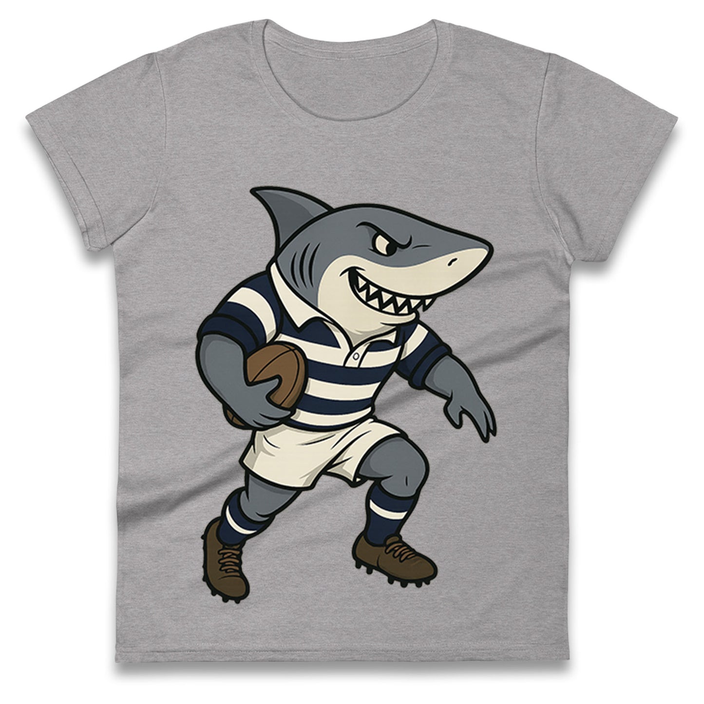Retro Sale Sharks Rugby Union Ladies T Shirt 
