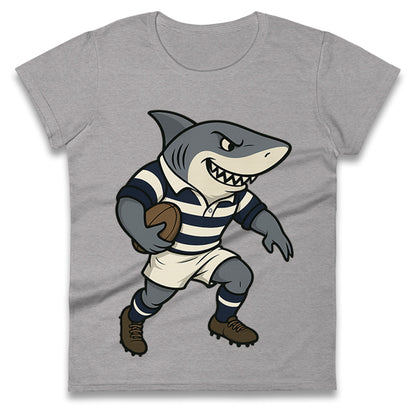 Retro Sale Sharks Rugby Union Ladies T Shirt 