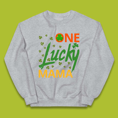 One Lucky Mama Patrick's Day Kids Jumper