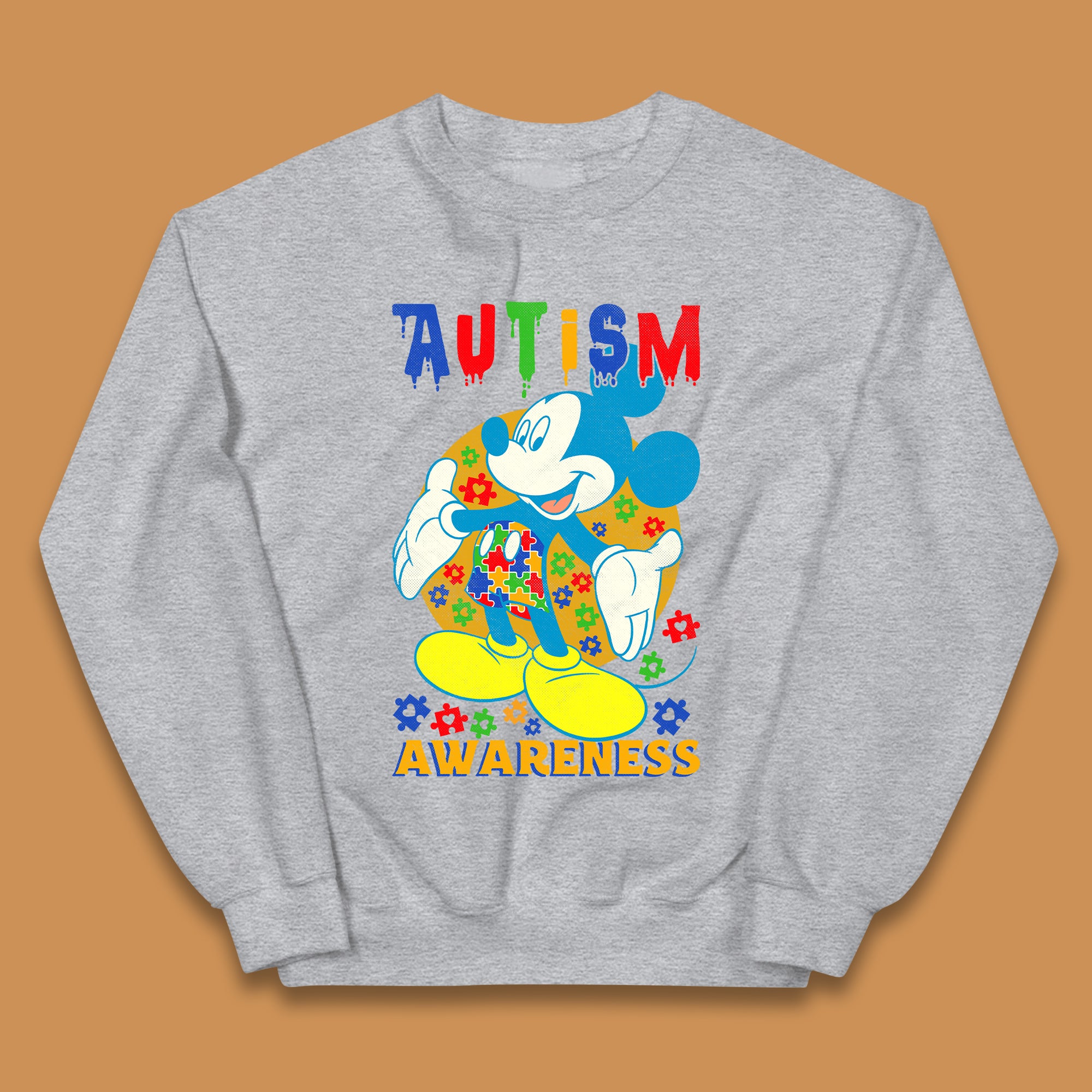 Autism Awareness Mickey Mouse Kids Jumper