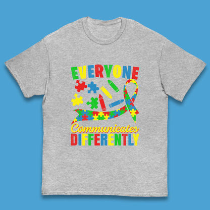 Everyone Communicates Differently Kids T-Shirt