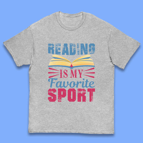 Reading Is My Favorite Sport Kids T-Shirt