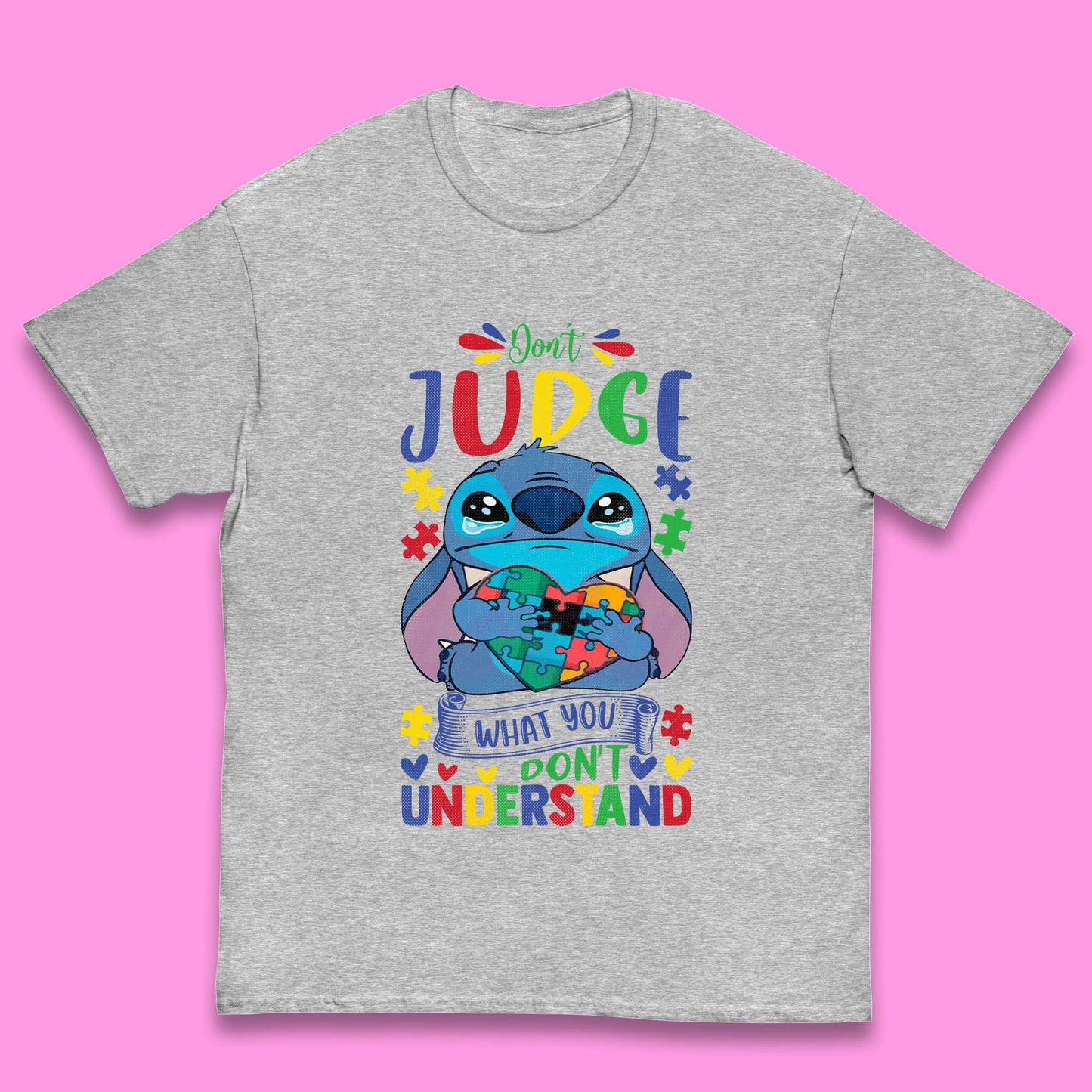 Autism Disney Stitch Kids T-Shirt
