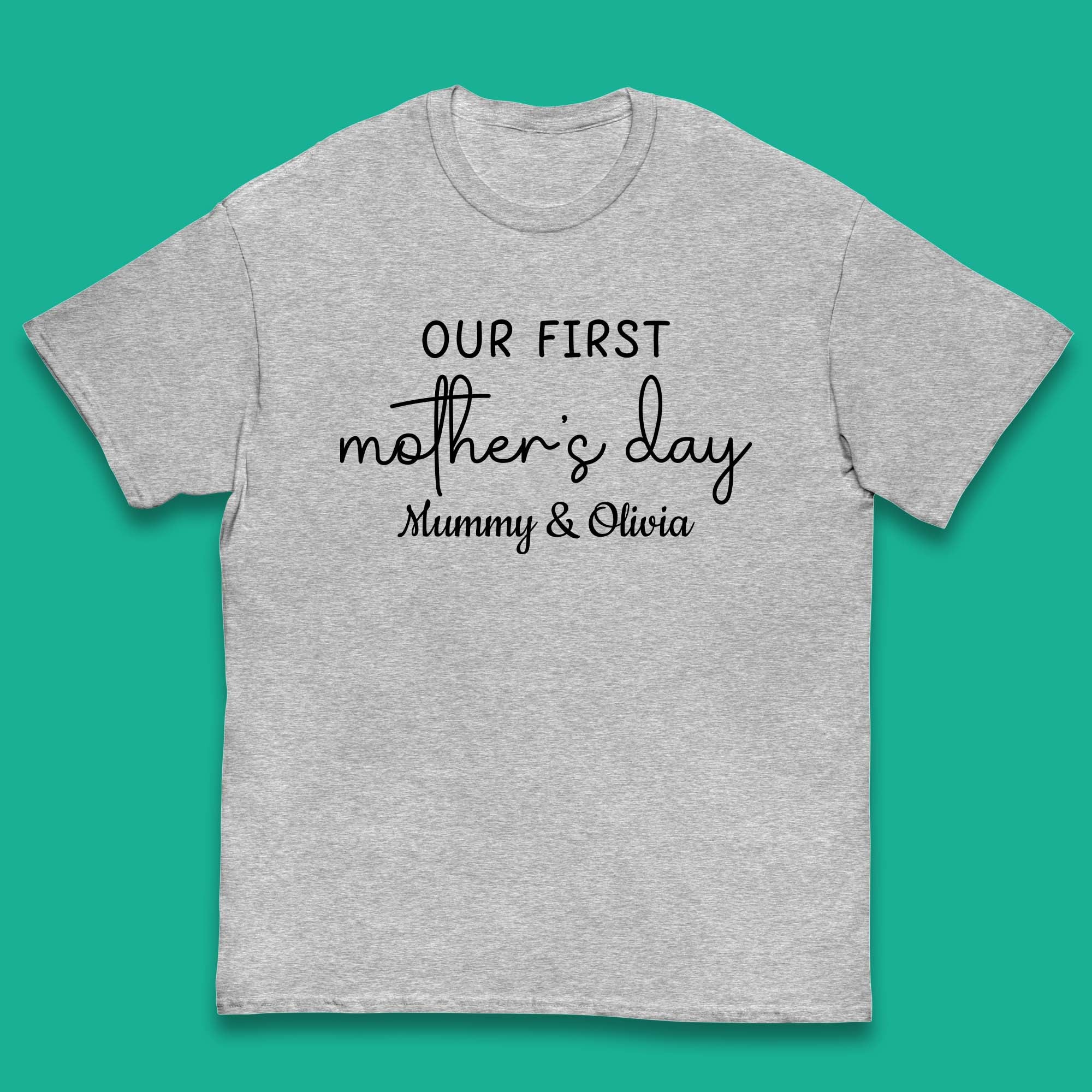 Personalised Our First Mother's Day Kids T-Shirt