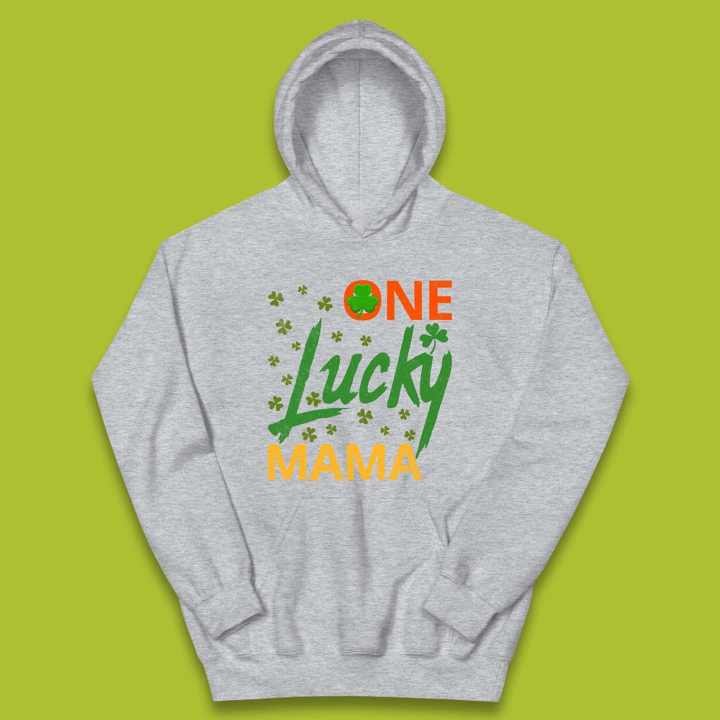 One Lucky Mama Patrick's Day Kids Hoodie