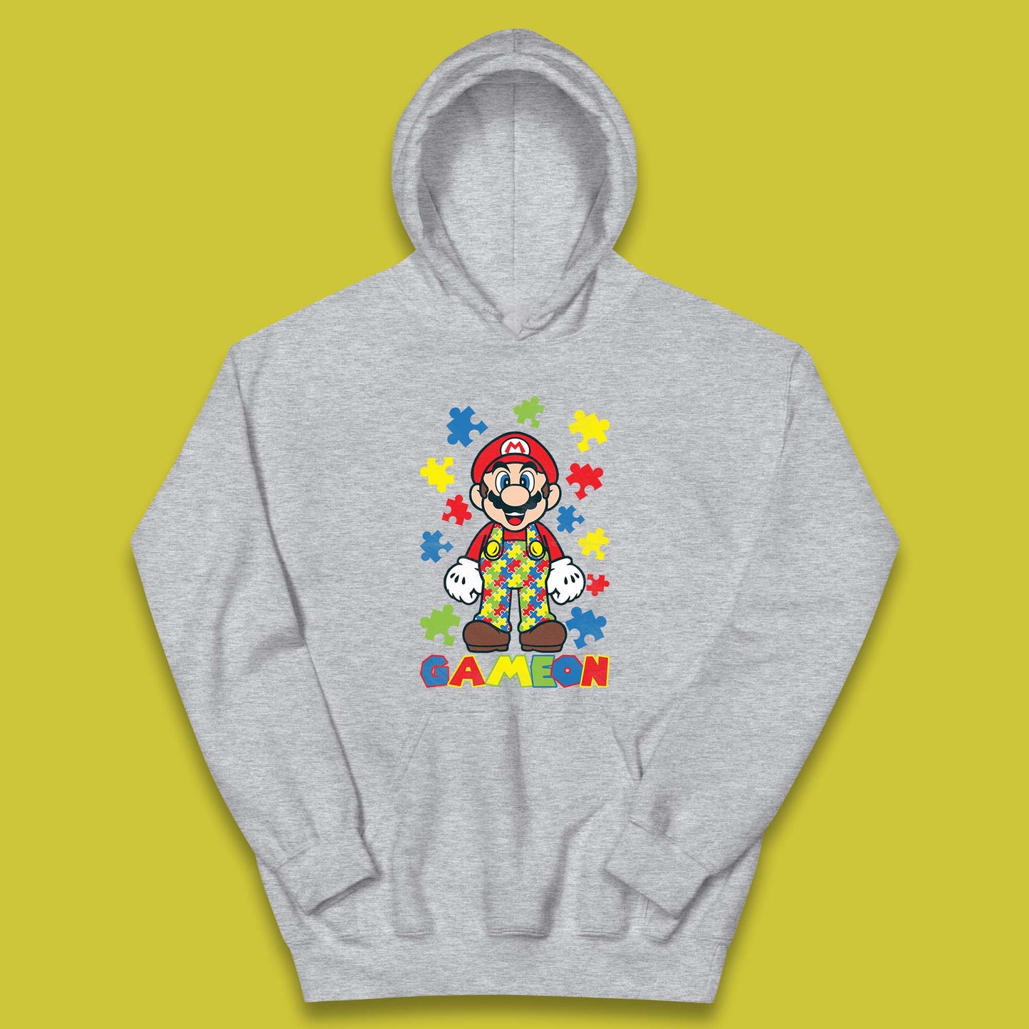 Autism Super Mario Kids Hoodie