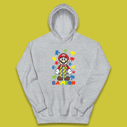 Autism Super Mario Kids Hoodie