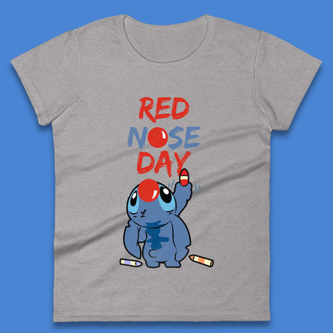 Ladies Stitch Red Nose Day T Shirt