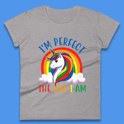 Rainbow Unicorn LGBT Pride Womens T-Shirt