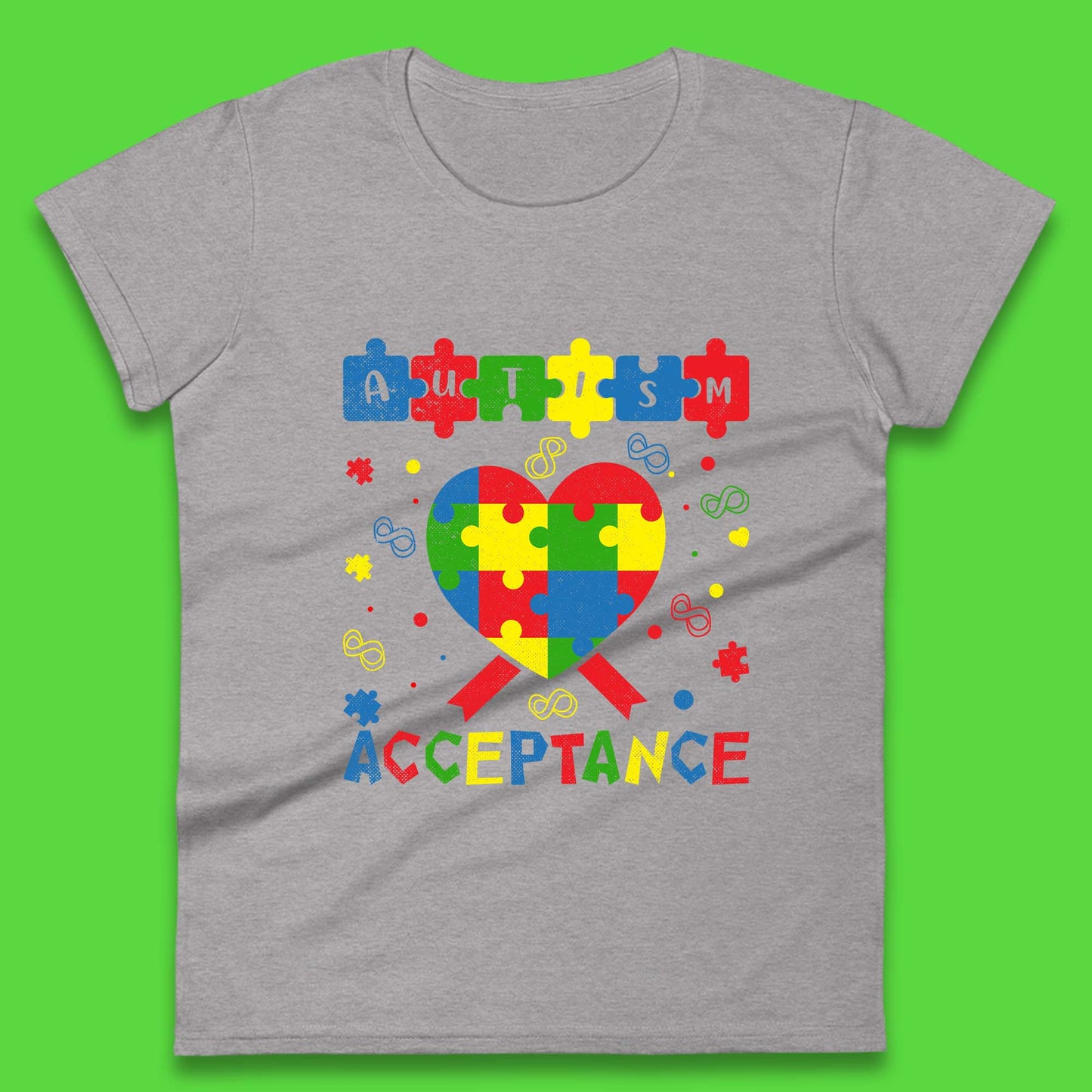 Autism Acceptance Awareness Womens T-Shirt