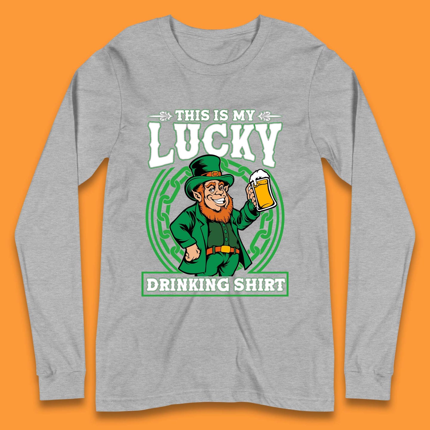 This Is My Lucky Drinking Shirt Irish Long Sleeve T-Shirt