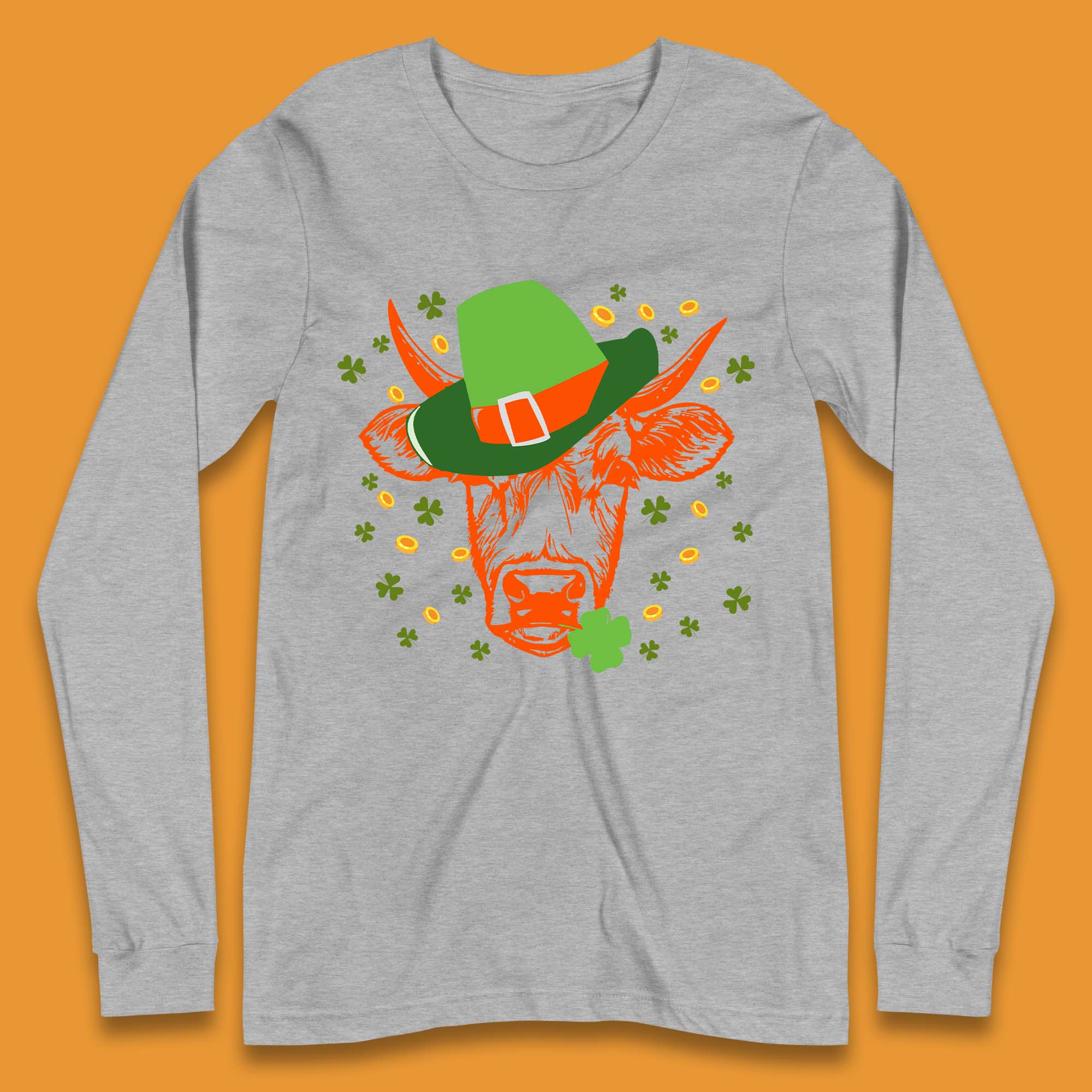 St Patrick's Cow Long Sleeve T-Shirt