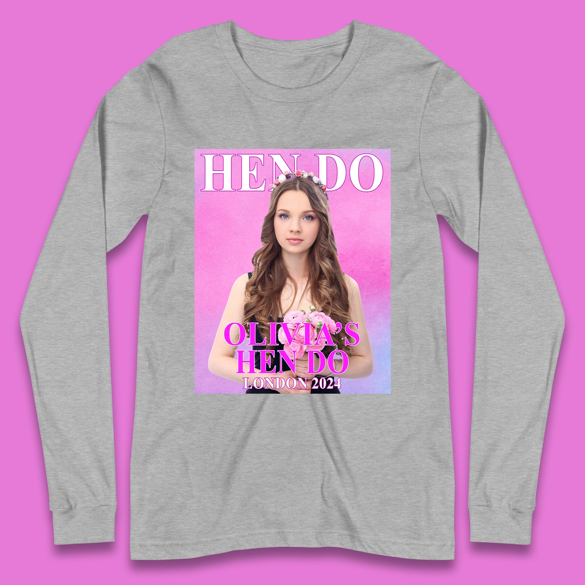 Custom Hen Party Long Sleeve T-Shirt