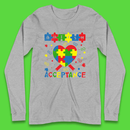 Autism Acceptance Awareness Long Sleeve T-Shirt