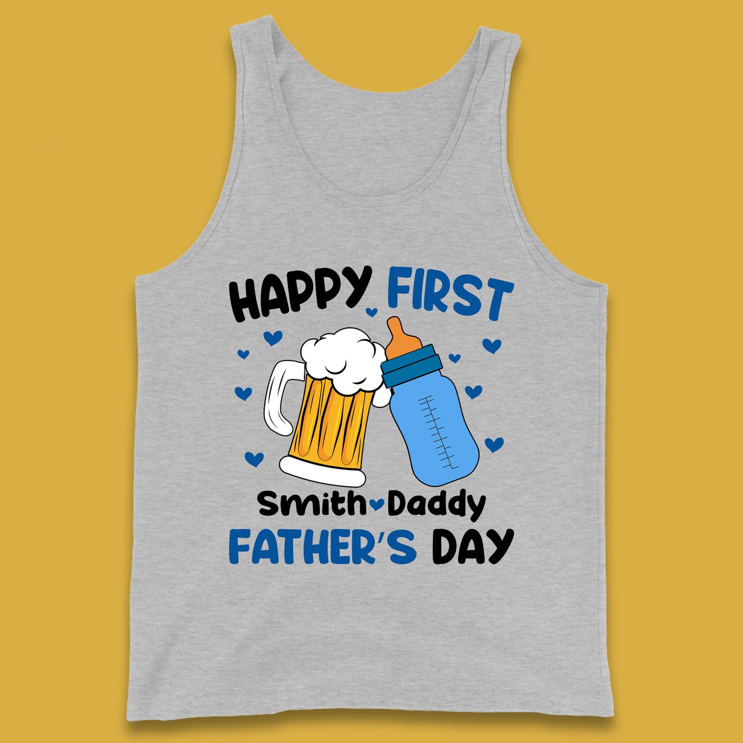 Personalised Happy First Father's Day Tank Top