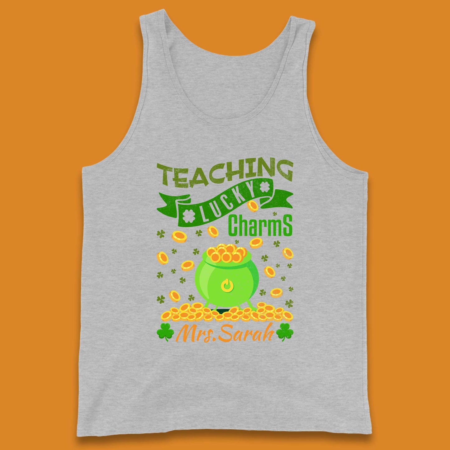 Personalised Teaching Lucky Charm Tank Top