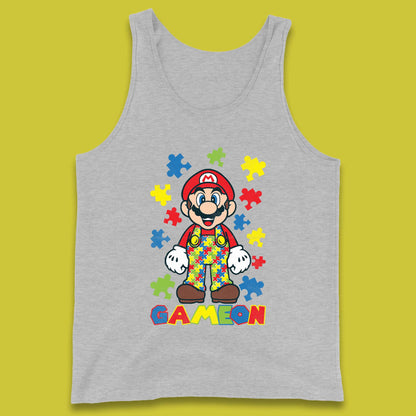 Autism Super Mario Tank Top
