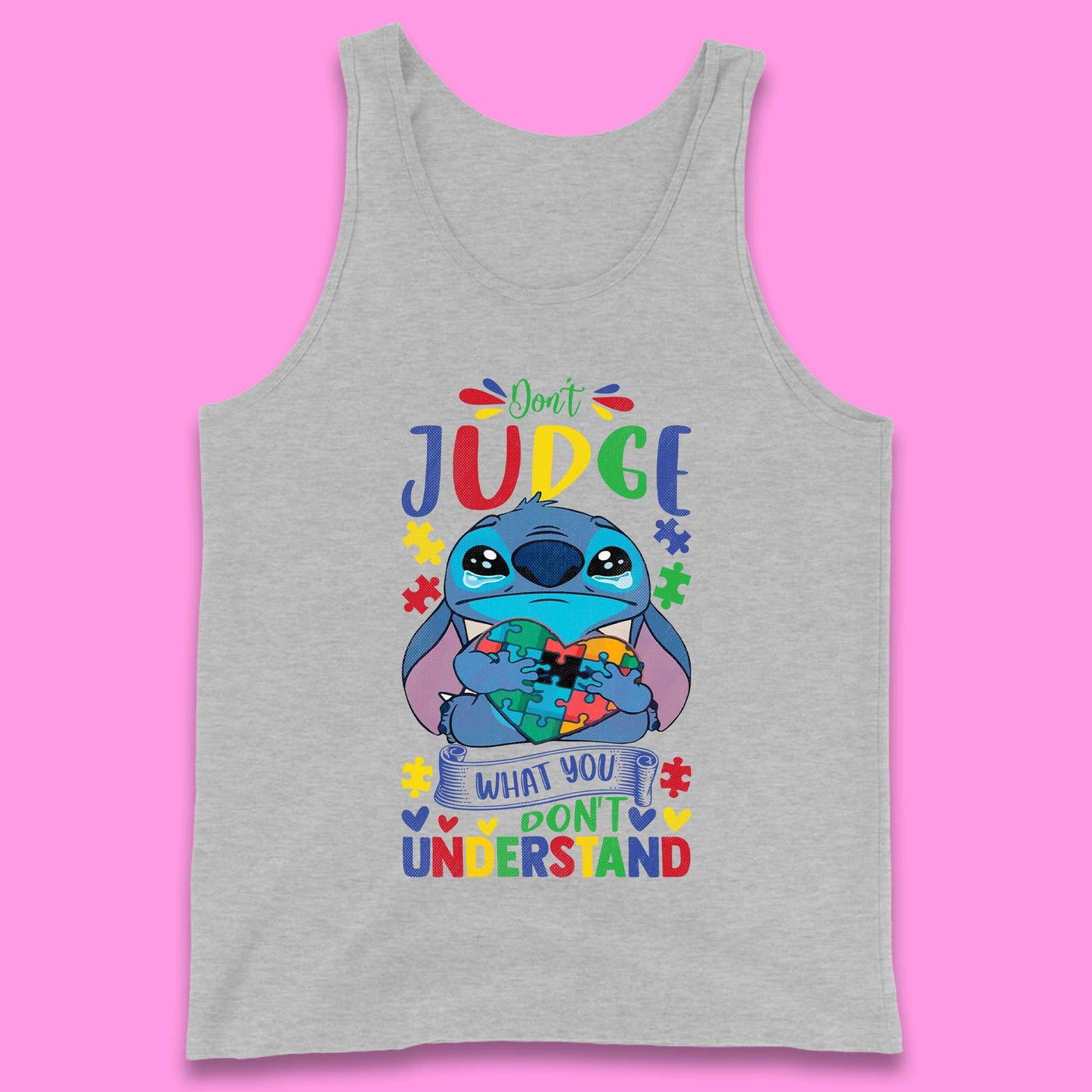 Autism Disney Stitch Tank Top