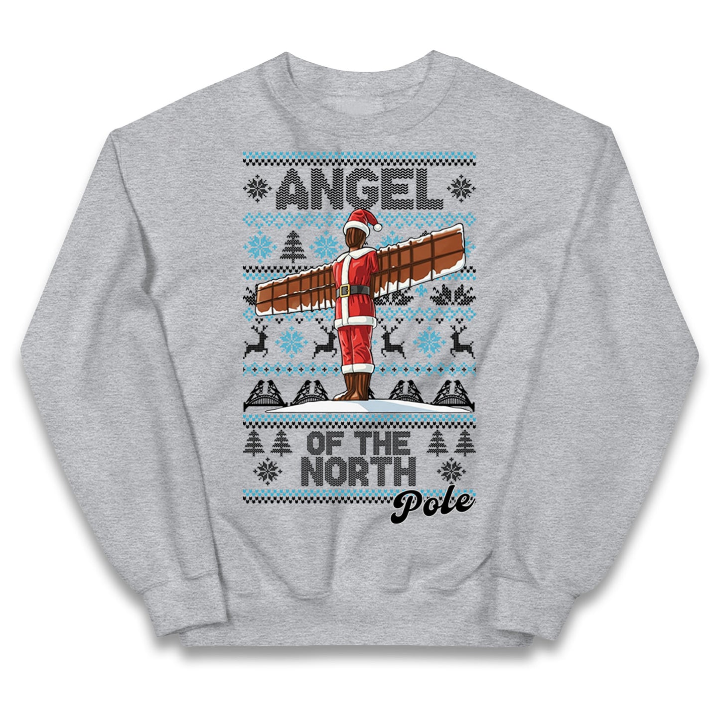 Angel Of The North Pole Christmas Kids Jumper