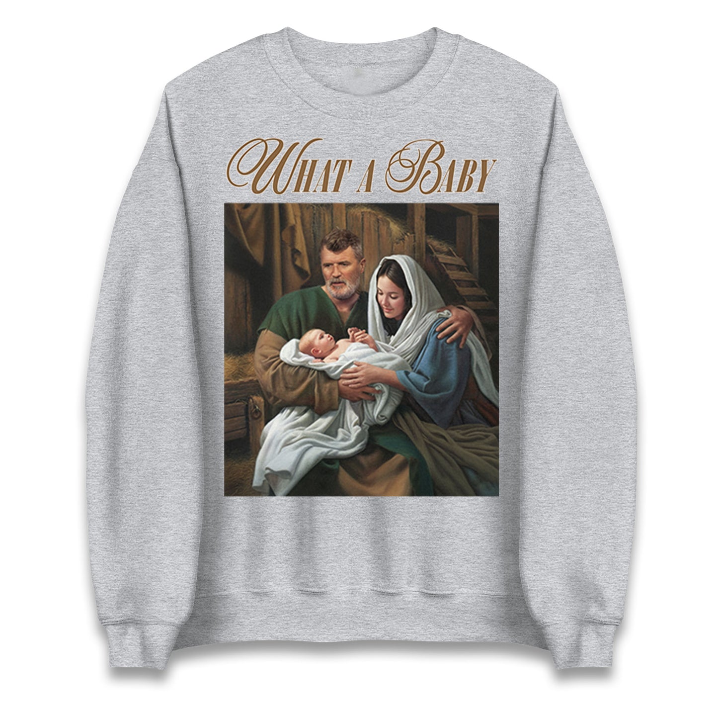 Roy Keane What a Baby Meme Christmas Sweater