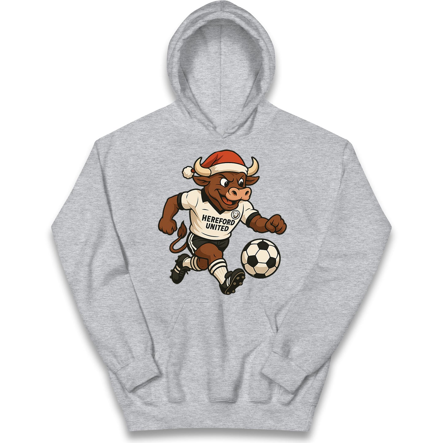 Retro Hereford Christmas Kids Hoodie