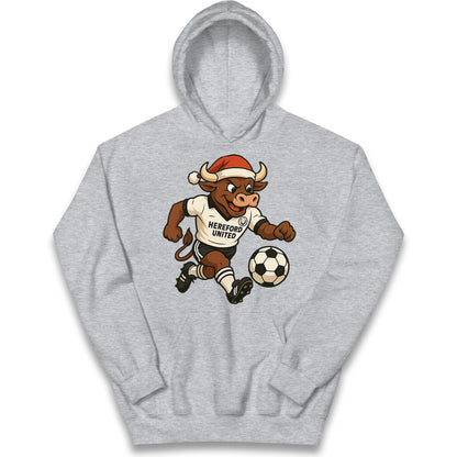 Retro Hereford Christmas Kids Hoodie