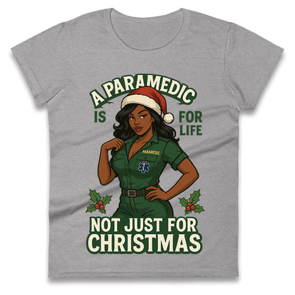Paramedic Xmas Ladies T Shirt