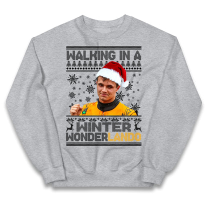 Lando Norris Christmas Kids Jumper