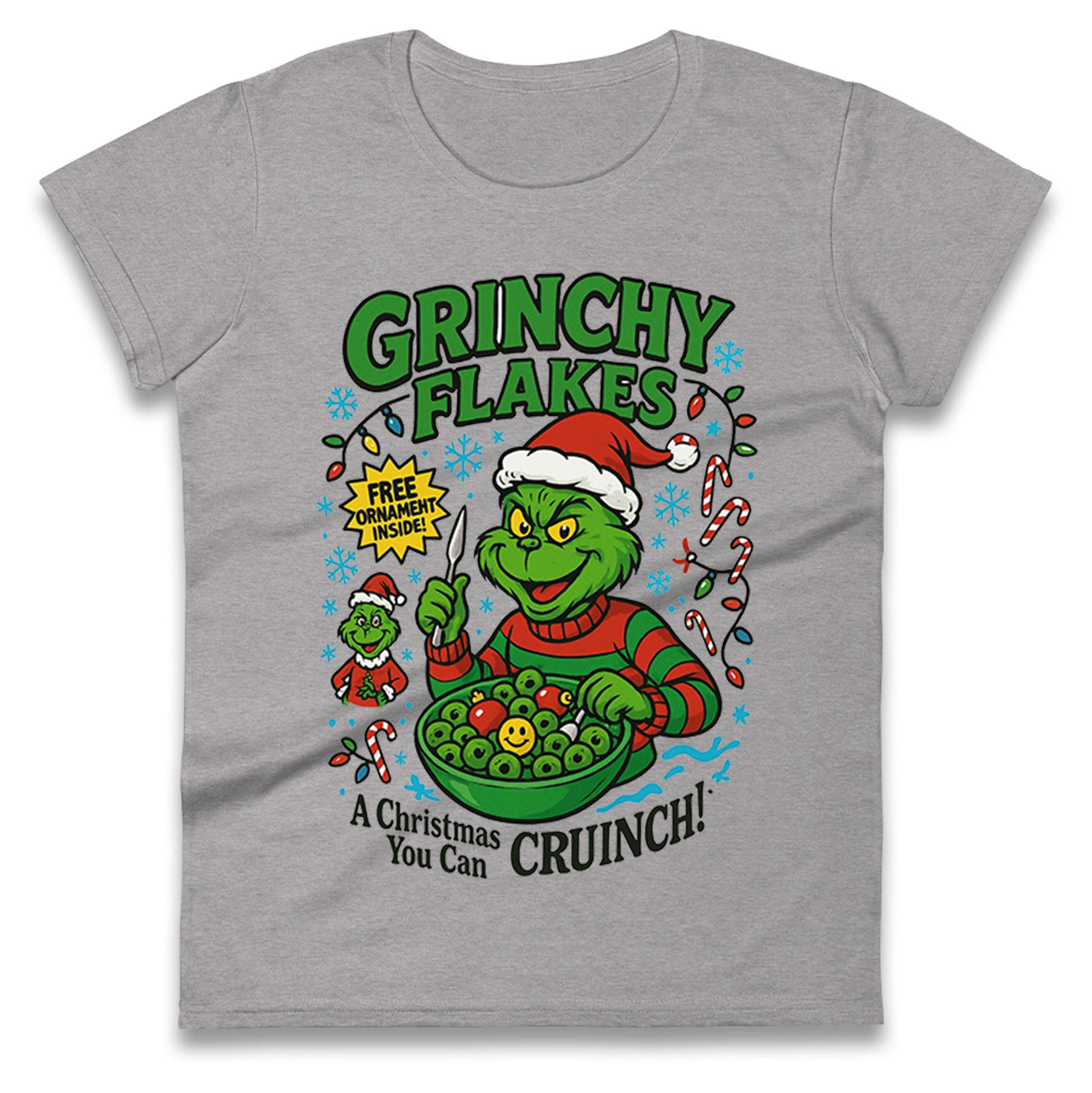 Grinch Christmas Ladies T Shirt 
