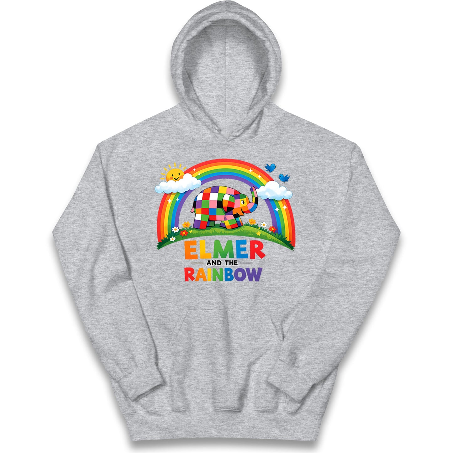 Elmer And The Rainbow Kids Hoodie