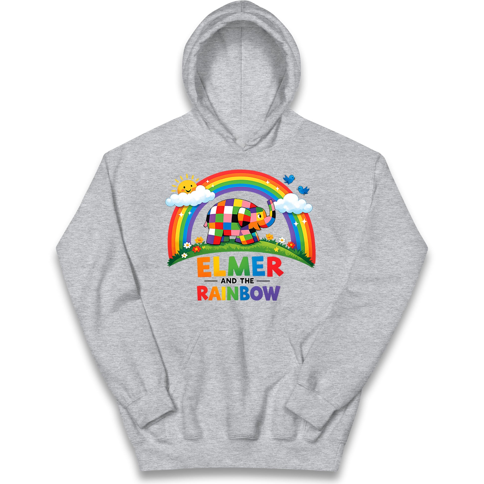 Elmer And The Rainbow Kids Hoodie
