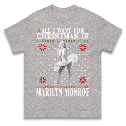 marilyn monroe christmas t shirt
