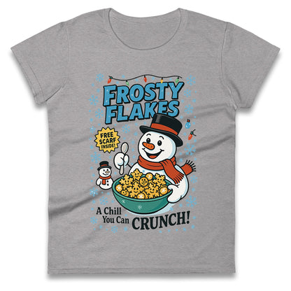 Snowman Christmas Ladies T Shirt
